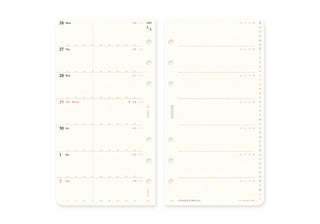 PLOTTER 2027 Weekly Schedule Diary Refill Bible Size
