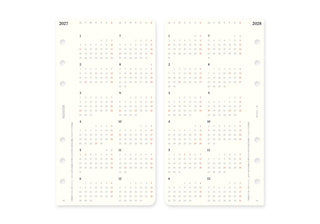 PLOTTER 2027 Weekly Schedule Diary Refill Bible Size