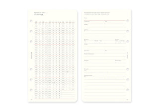 PLOTTER 2027 Weekly Schedule Diary Refill Bible Size