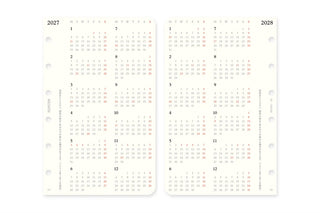 PLOTTER 2027 Weekly Schedule Diary Refill Mini Size