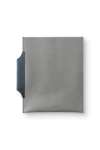 PLOTTER Leather Binder Case A5 Size Gray x Navy