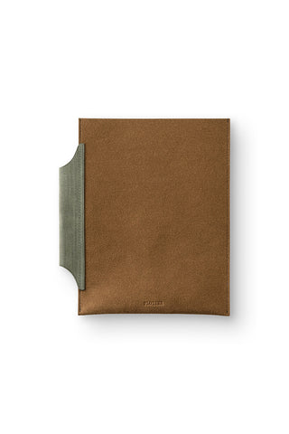 PLOTTER Leather Binder Case A5 Size Brown x Green