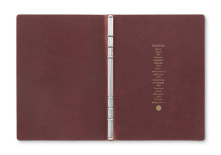 PLOTTER Liscio Leather Binder A5 Size Limited Edition Box Red Brown