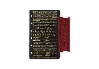 PLOTTER Liscio Leather Binder Mini Size Limited Edition Box Red Brown