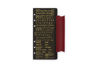 PLOTTER Liscio Leather Binder Narrow Size Limited Edition Box Red Brown