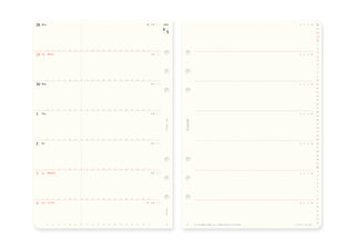 PLOTTER 2025 Weekly Schedule Diary Refill A5 Size