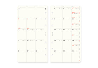 PLOTTER 2025 Monthly Schedule Diary Refill Bible Size