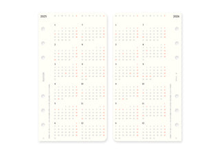 PLOTTER 2025 Monthly Schedule Diary Refill Bible Size