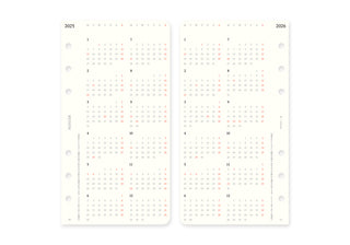 PLOTTER 2025 Weekly Schedule Diary Refill Bible Size