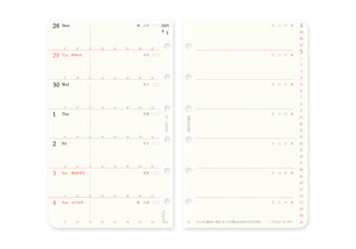 PLOTTER 2025 Weekly Schedule Diary Refill Mini Size