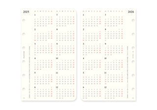 PLOTTER 2025 Weekly Schedule Diary Refill Mini Size