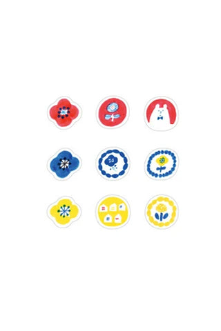Papier Platz Flake Stickers Tricolor