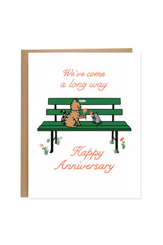 Park Bench Anniversary Card