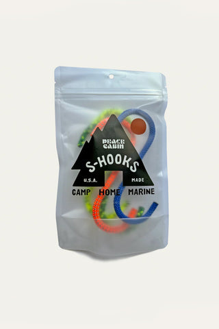 Peace Cabin Utility S-Hooks 4 Pack Mixed Brights