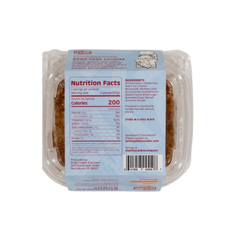 Philly Cookie Co. shortbread multi-pack showing the nutrition facts and ingredient label