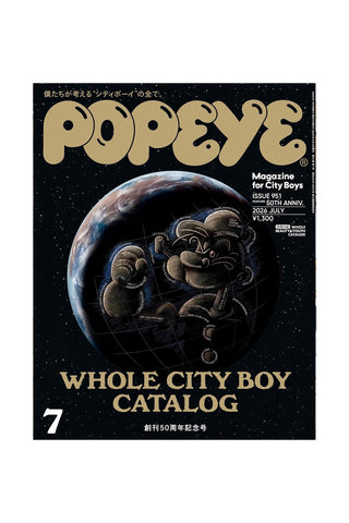 Popeye Magazine for City Boys 'Whole City Boy Catalog' Issue 95, featuring a black space-themed cover with cartoon Popeye 