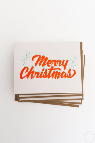 Merry Christmas Sign Painter Card Box Set