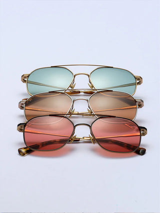 RAEN Spyre Sunglasses Satin Black & Gold