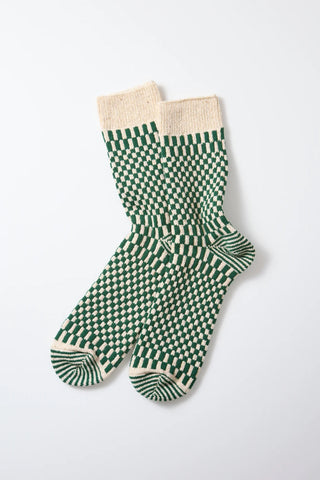 ROTOTO Checkerboard Pattern Socks