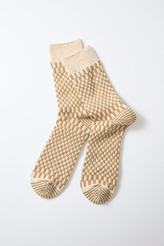 ROTOTO Checkerboard Pattern Socks