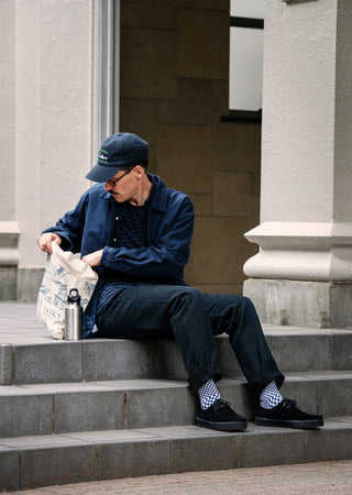 ROTOTO Checkerboard Pattern Socks