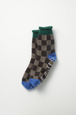 ROTOTO Checkerboard Pile Room Socks