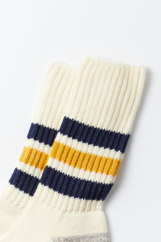 ROTOTO Coarse Ribbed Old School Crew Socks