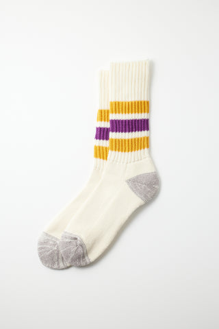 ROTOTO Coarse Ribbed Old School Crew Socks