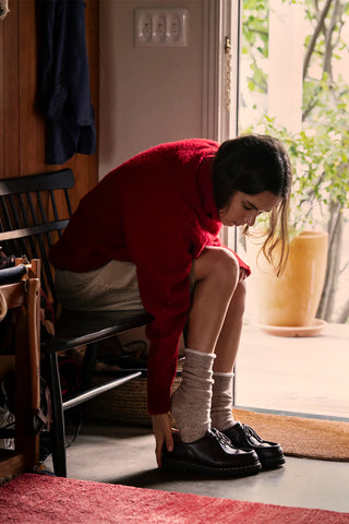 ROTOTO Double Face Crew Socks Merino Wool/Cotton