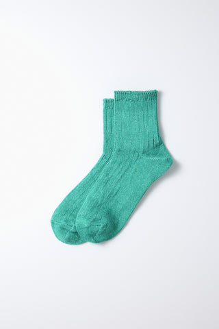 ROTOTO Linen Cotton Ribbed Ankle Socks