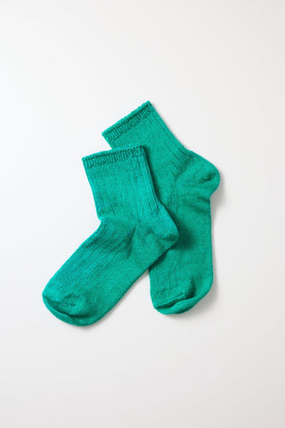 ROTOTO Linen Cotton Ribbed Ankle Socks