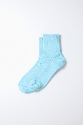ROTOTO Linen Cotton Ribbed Ankle Socks