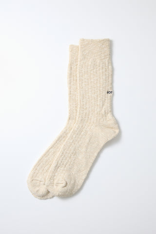 ROTOTO Organic Cotton Slub Crew Socks