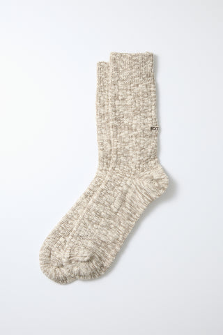 ROTOTO Organic Cotton Slub Crew Socks