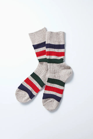 ROTOTO Park Stripe Crew Socks