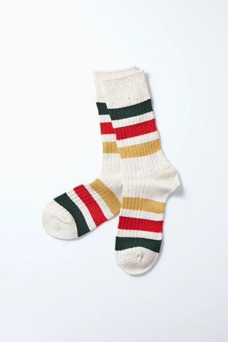 ROTOTO Park Stripe Crew Socks