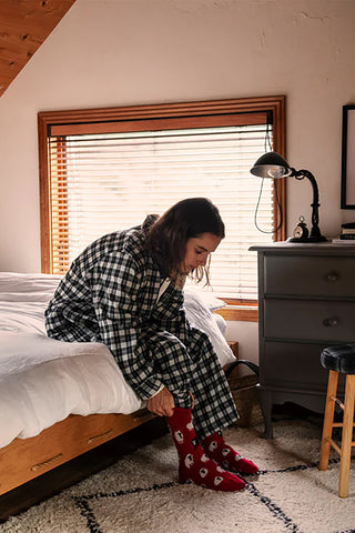 ROTOTO Sheep Pile Room Socks