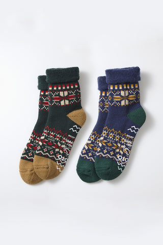 ROTOTO Snowflake Comfy Room Socks