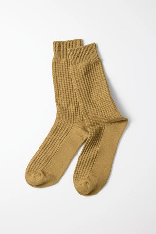 ROTOTO Waffle Crew Socks