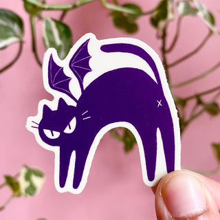 Radhia Rahman Glow in The Dark Bat Kuni Sticker