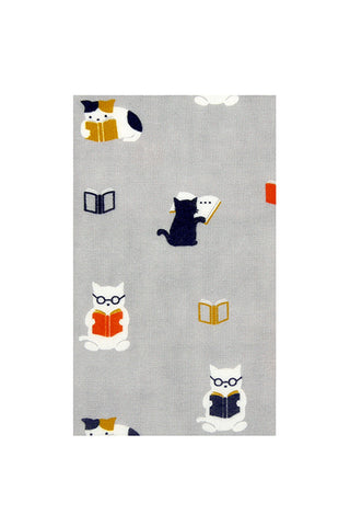 Reading Cats Tenugui