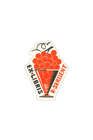 Retro Sticker Grapes