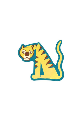 Retro Sticker Tiger
