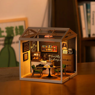 Rolife Breezy Time Cafe DIY Miniature Kit
