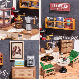 Rolife Breezy Time Cafe DIY Miniature Kit