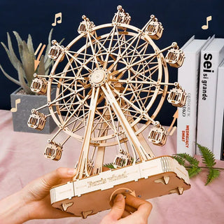 Rolife Ferris Wheel Wooden Puzzle Music Box