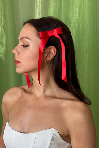 Room Shop Bow Clip Duo Red