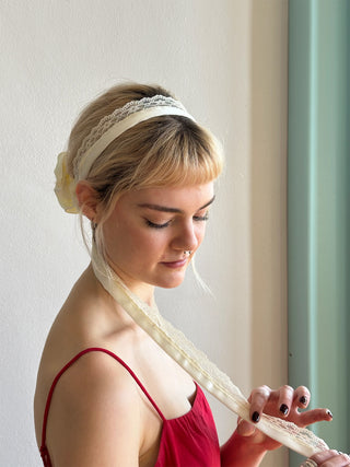 Room Shop Edie Long Line Headband Black