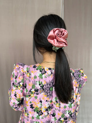Room Shop Rosette Scrunchie Mauve