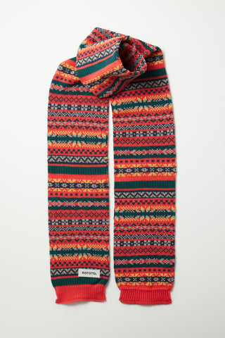 ROTOTO Multi Jacquard Sockstole Scarf